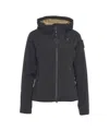 Blauer Hooded Lightweight Jacket With Dual Zip Closure And Matte Finish In Blue