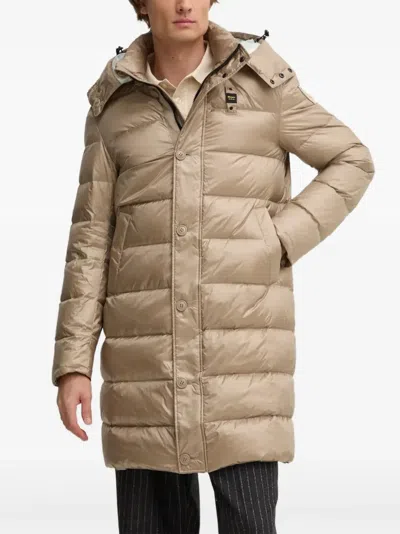 Blauer Hooded Padded Jacket In Brown