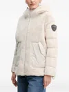 Blauer Hooded Padded Jacket In Neutral