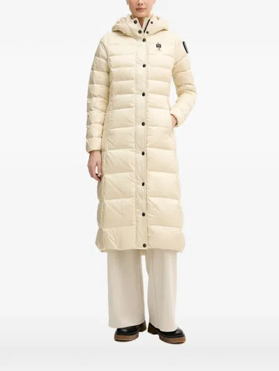 Blauer Hooded Padded Jacket In Neutral