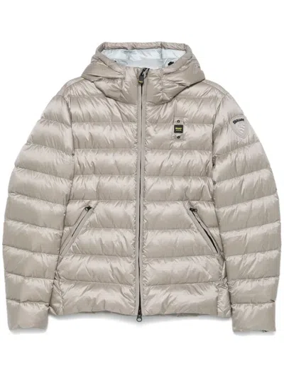 Blauer Hooded Puffer Jacket In 915lu Grey