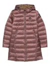 Blauer Hooded Quilted Coat In Pink