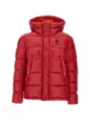 Blauer Hooded Quilted Down Jacket In Red