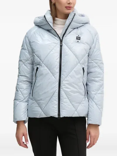 Blauer Hooded Quilted Jacket In Blue