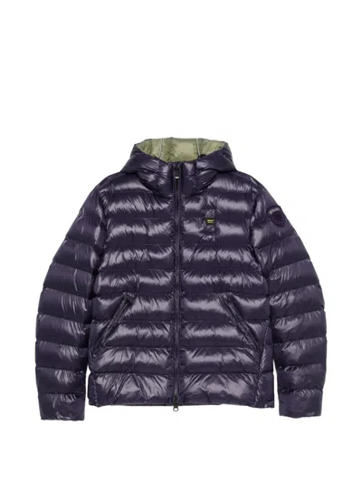 Blauer Hooded Quilted Jacket In Blue