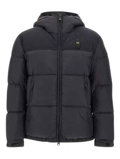 Blauer Hooded Quilted Jacket In Multi