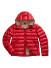 Blauer Hooded Quilted Jacket In Red
