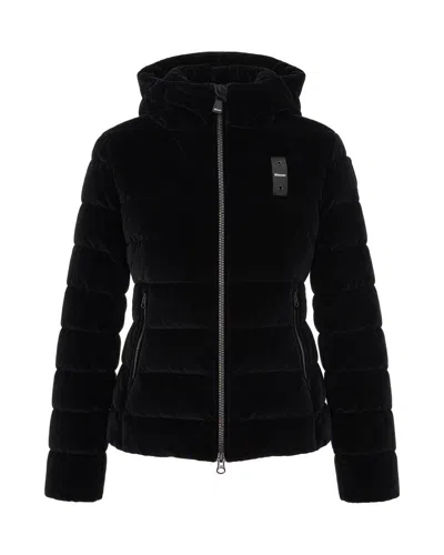 Blauer Hooded Quilted Puffer Jacket In Nero