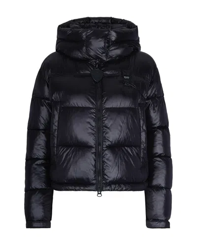 Blauer Hooded Quilted Puffer Jacket In Blue