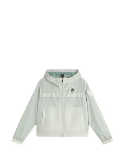 Blauer Hooded Zip Jacket In Green