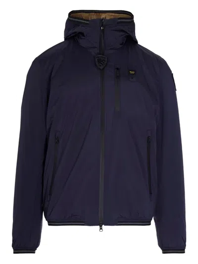 BLAUER HOODED ZIP-UP JACKET