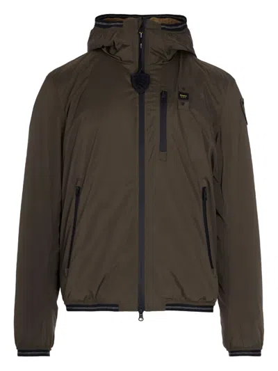 BLAUER HOODED ZIP-UP JACKET