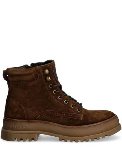 Blauer Iuka01/sue Combat Boots In Brown