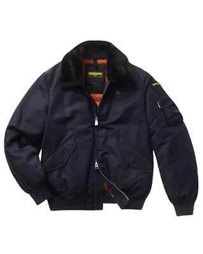 Pre-owned Blauer Jacket 02132 006633 Vest Man Nylon Blue