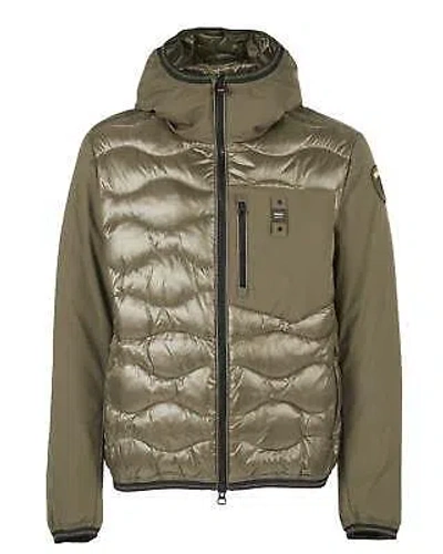 Pre-owned Blauer Jacket  Down Jacket Man Nylon Military Green