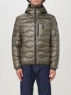 Blauer Logo-patch Padded Jacket In Grün