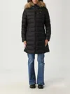 Blauer Faux-fur Trimmed Quilted Jacket In Black
