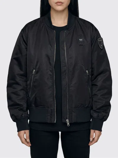 BLAUER BLAUER NYLON BOMBER JACKET,I10492002