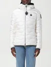 Blauer Wave Pattern Down Jacket Camelia In Weiss