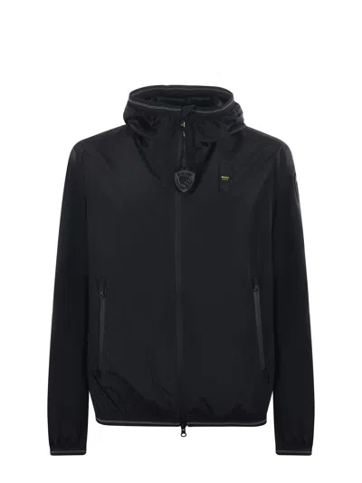 Blauer Jacket In Stretch Nylon In Nero