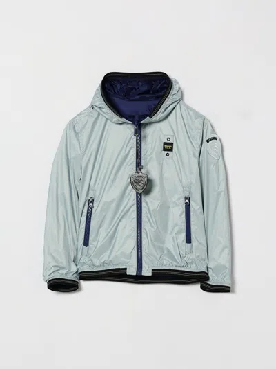 Blauer Kids'  Hooded Windbreaker In Blue
