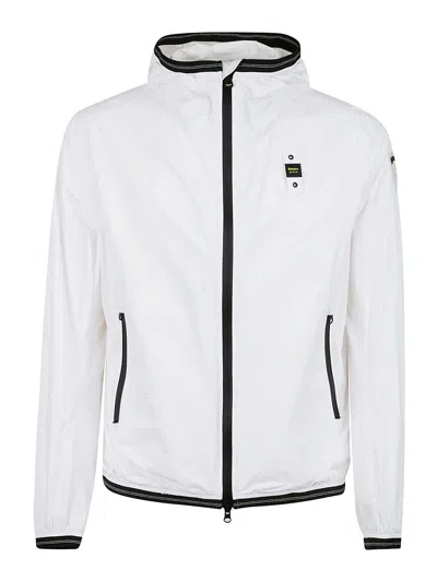 Blauer Down Hooded Jacket In White