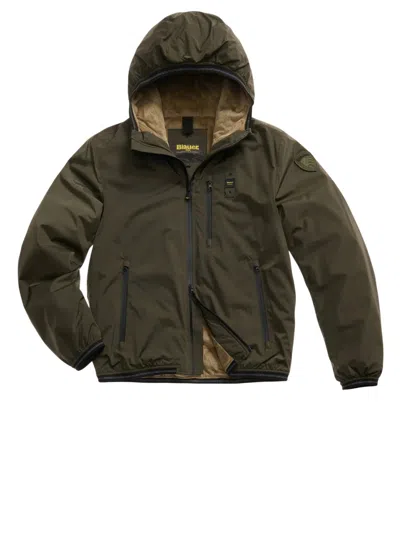 Blauer Jacket With Eco Fur Interior Devon In Green