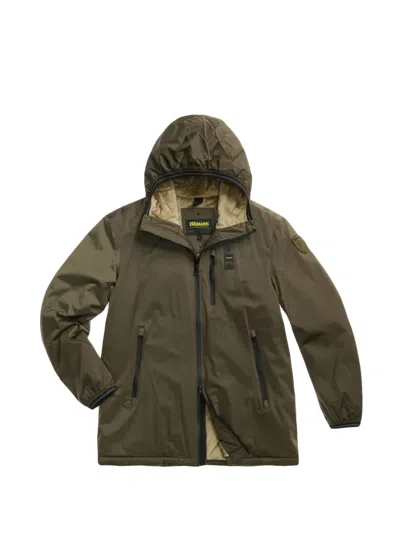 Blauer Jarvis Hooded Coat In Green