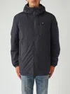 Blauer Giubbotto Devon Termonastrato Impermeabile Con Cappuccio E Pelliccia Ecologica Interno Jacket In Black