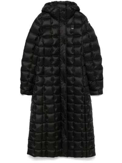 Blauer Kalada Coat In Schwarz