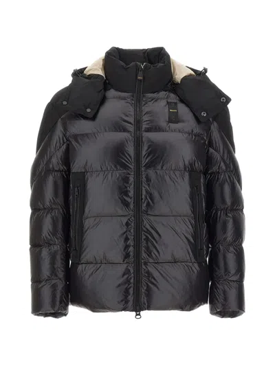 Blauer Kiernan Hooded Down Jacket In Black