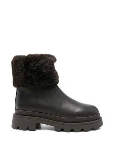 Blauer Kimmel 10 Faux-fur Ankle Boots In Black
