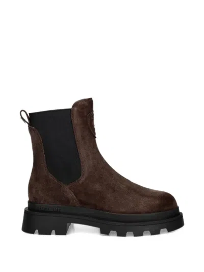 Blauer Kimmel 12 Logo-patch Chelsea Boots In Brown