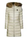 Blauer Kristin Long Hooded Jacket In Neutral