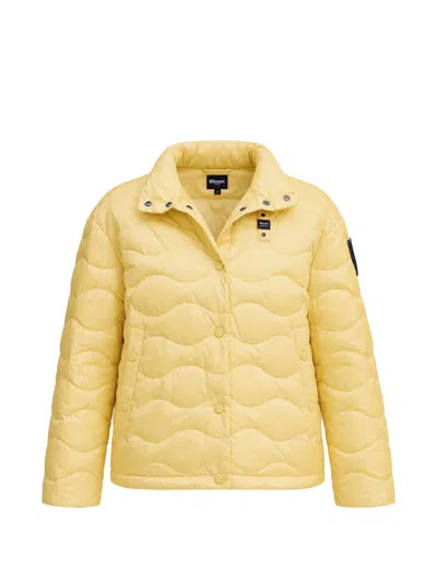 Blauer Lamartine Wave-quilted Puffer Jacket In Yellow