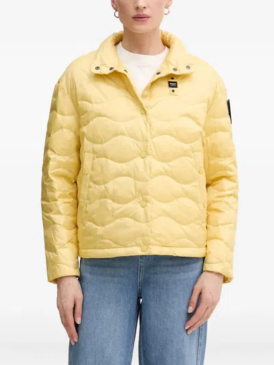 Blauer Lamartine Wave-quilted Puffer Jacket In Yellow