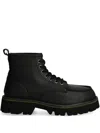 Blauer Leather Ankle Boots In Black