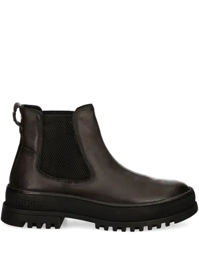 Blauer Leather Boots In Brown