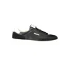 Blauer Black Leather Men Sneaker In Black
