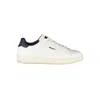 Blauer White Leather Men Sneaker In White