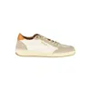 Blauer White Leather Men Sneaker In Multi