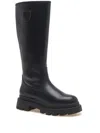Blauer Leather Platform Knee-high Boots In Black