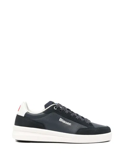 Blauer Leather Sneakers In Animal Print