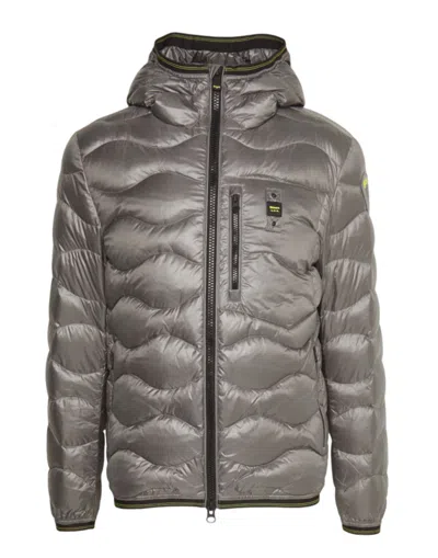 Blauer Lightweight Down-filled Jacket In Silver