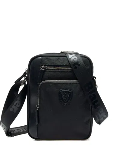 Blauer Logo-appliqué Crossbody Bag In Black