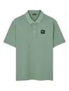 Blauer Logo-detail Cotton Polo Shirt In Green
