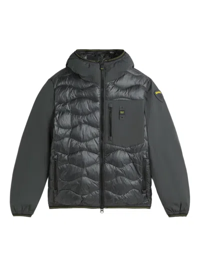 Blauer Logo-patch Jacket In Black