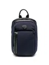 Blauer Logo-patch Messenger Bag In 蓝色