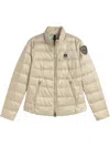 Blauer Logo Patch Padded Jacket In Neutrals