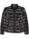 Blauer Logo-patch Puffer Jacket In Black